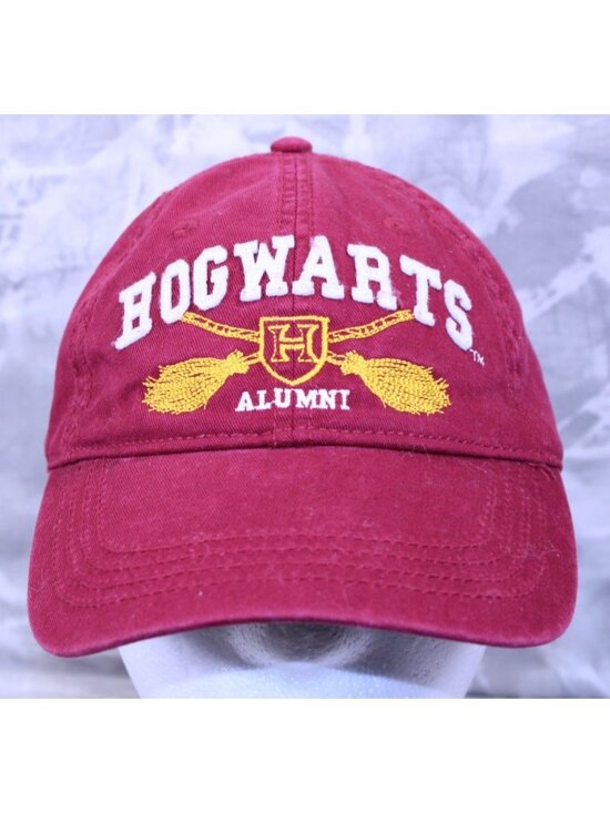 OSFA Other - OSFA Harry Potter Hogwarts Alumni Adjustable Strapback Cap Hat Dark Red